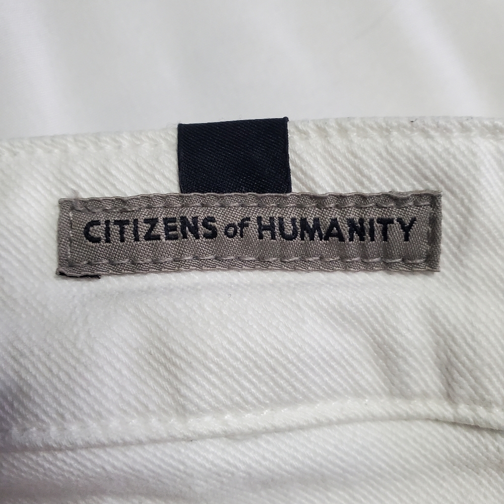 Citizens of Humanity Arielle midrise slim white jeans 29 - Picture 13 of 16